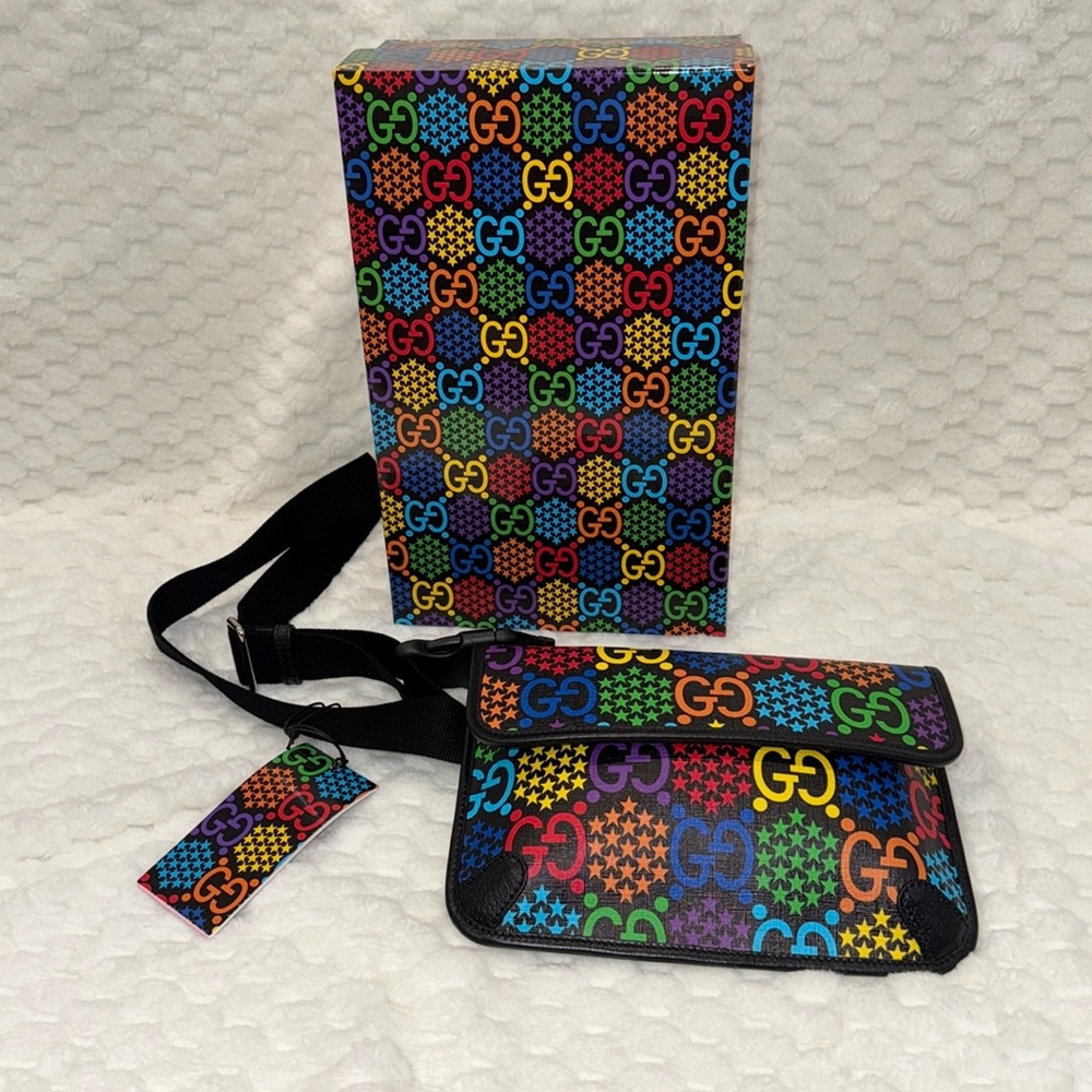 Gucci Psychedelic Belt Bag-598113-Authentic-NWT